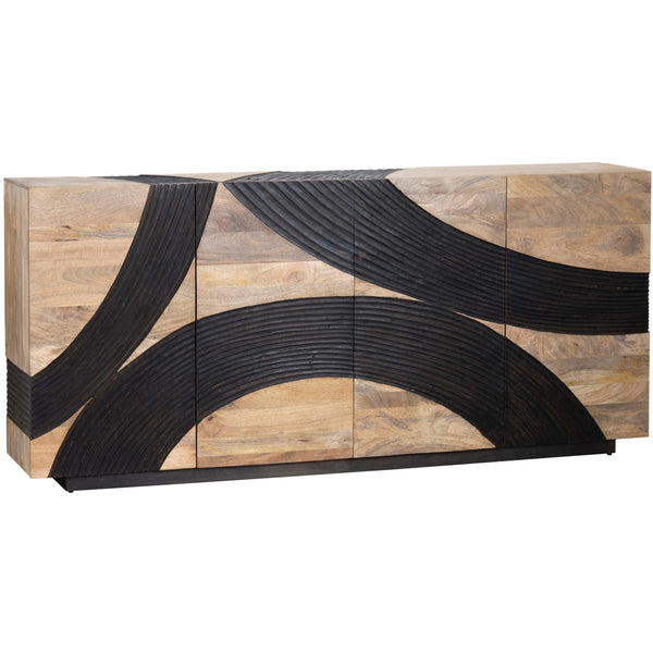 home fashion Lennox 4 Door Sideboard Natural