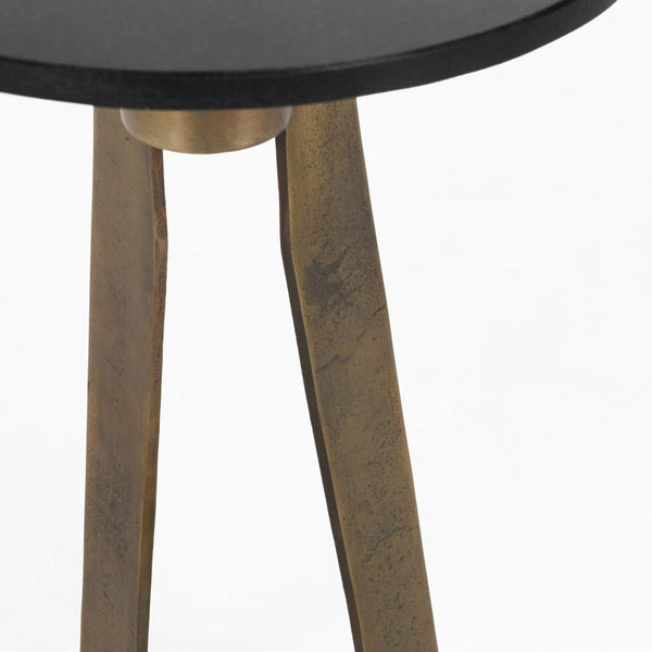 Home Fashion Leyton Accent Table Black Marble