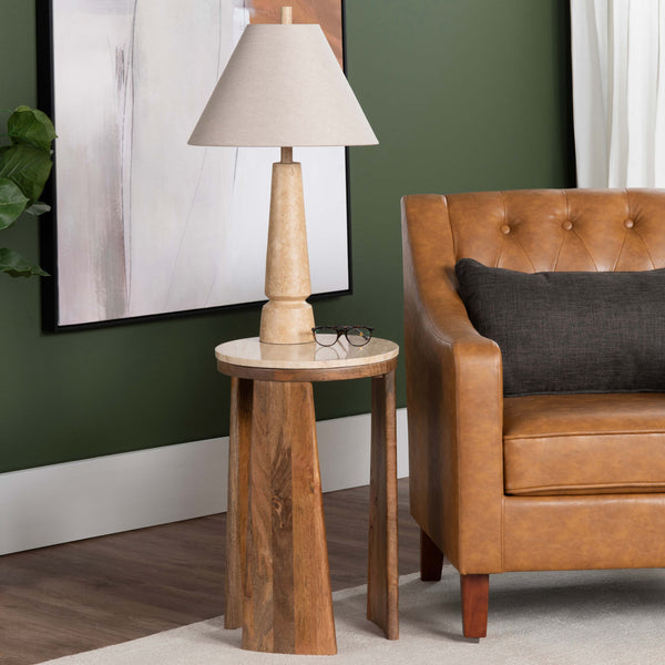 Home Fashion Liam Accent Table Brown
