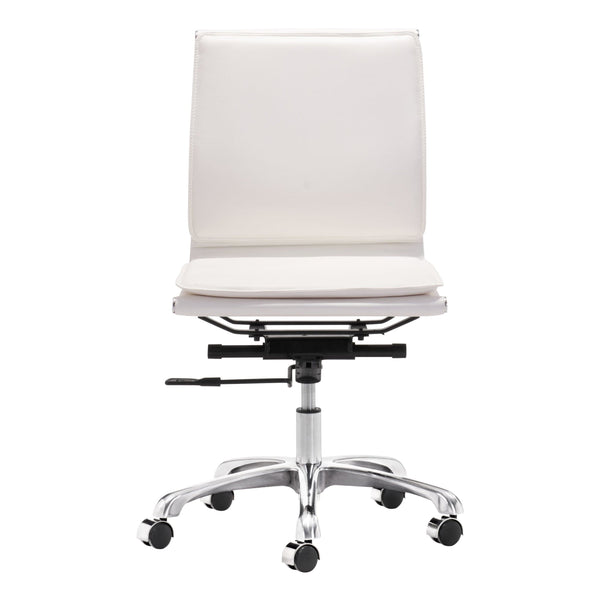 Home Fashion Lider Plus Armless Office Chair White