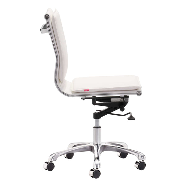 Home Fashion Lider Plus Armless Office Chair White
