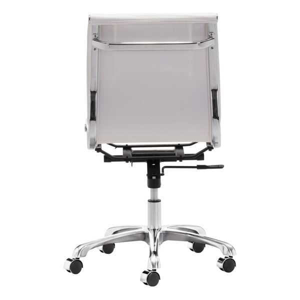 Home Fashion Lider Plus Armless Office Chair White