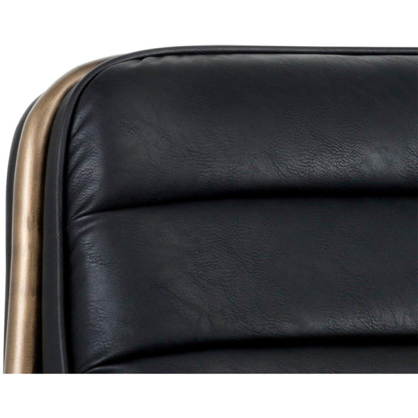 Home Fashion Lincoln Lounge Chair Vintage Black