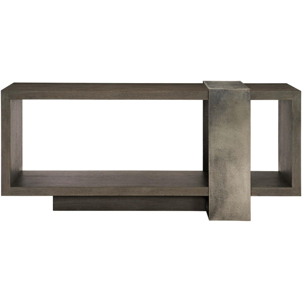 Home Fashion Linea Console Table Cerused Charcoal