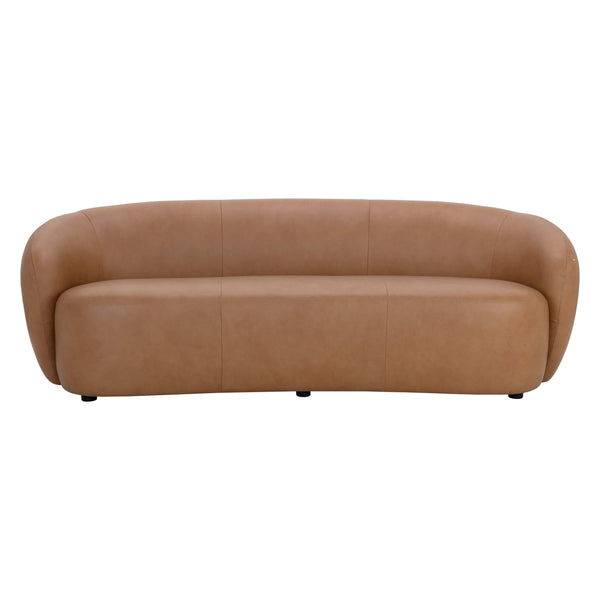 Home Fashion Lorne Leather Sofa Aline Butternut