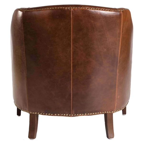 Home Fashion Madison Leather Chair Antique Saddle