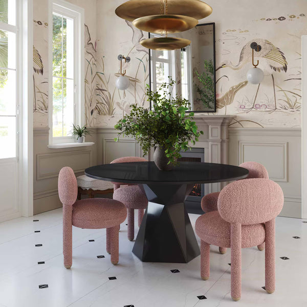 Home Fashion Manu Side Chair Rose Pink