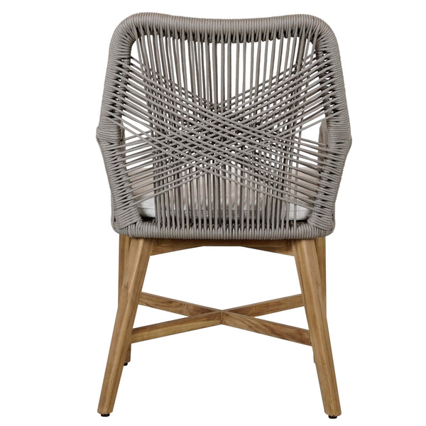 Home Fashion Marley Outdoor Dining Chair Gray