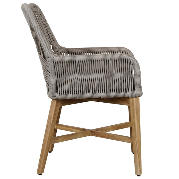 Home Fashion Marley Outdoor Dining Chair Gray