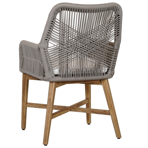 Home Fashion Marley Outdoor Dining Chair Gray