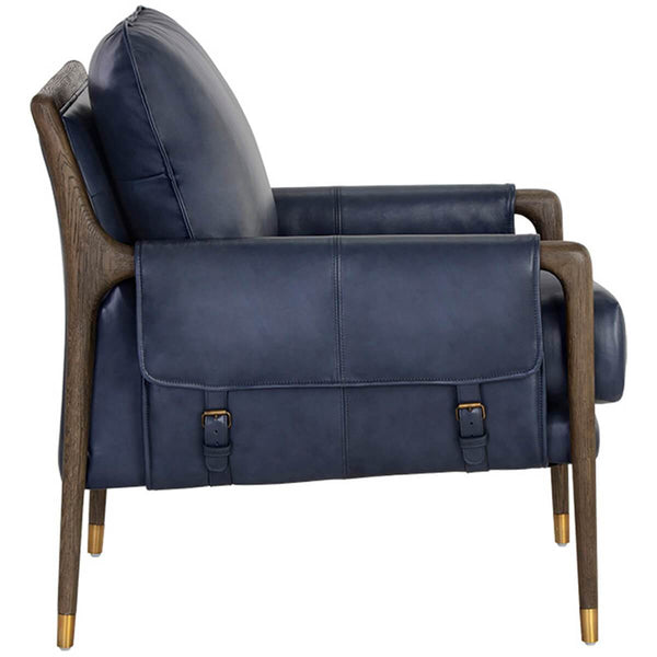 Home Fashion Mauti Leather Chair Cortina Ink