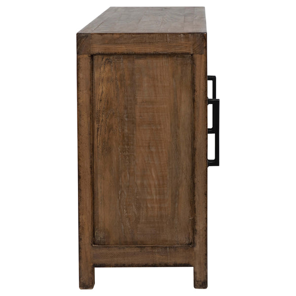 Home Fashion Merwin 4 Door Sideboard Medium Brown