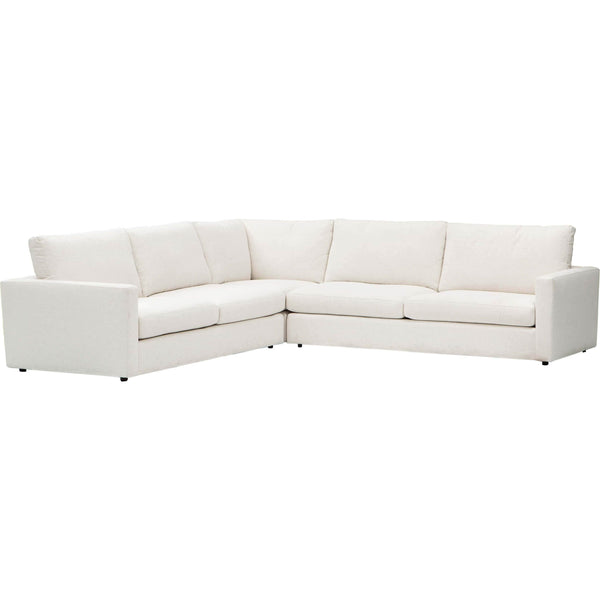home fashion Miller 3 Piece Sectional Nomad Snow