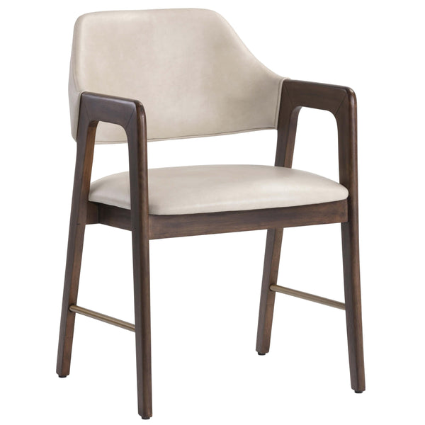 home fashion Milton Arm Chair Bravo Cream Set of 2