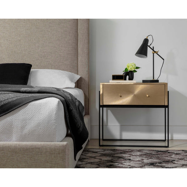 Home Fashion Modena Large Nightstand Antique Gold