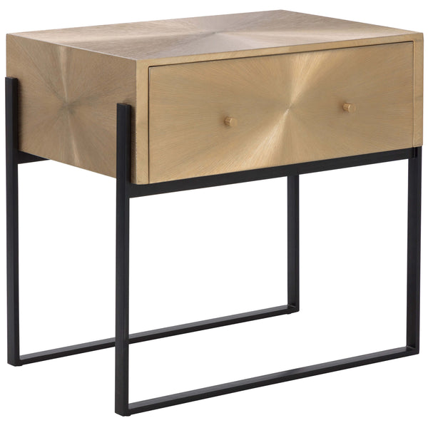 home fashion Modena Large Nightstand Antique Gold