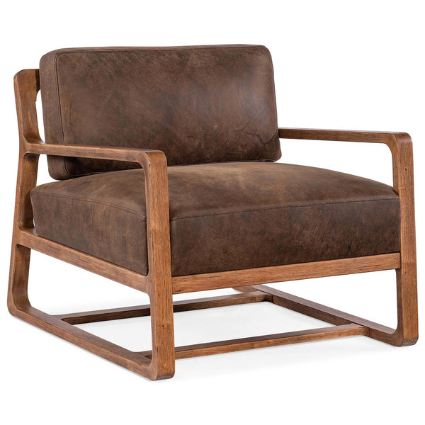 home fashion Moraine Leather Chair Seville Timber