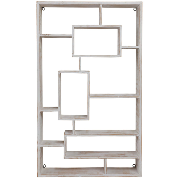 home fashion Multi-Tier Wall Shelf White Wash