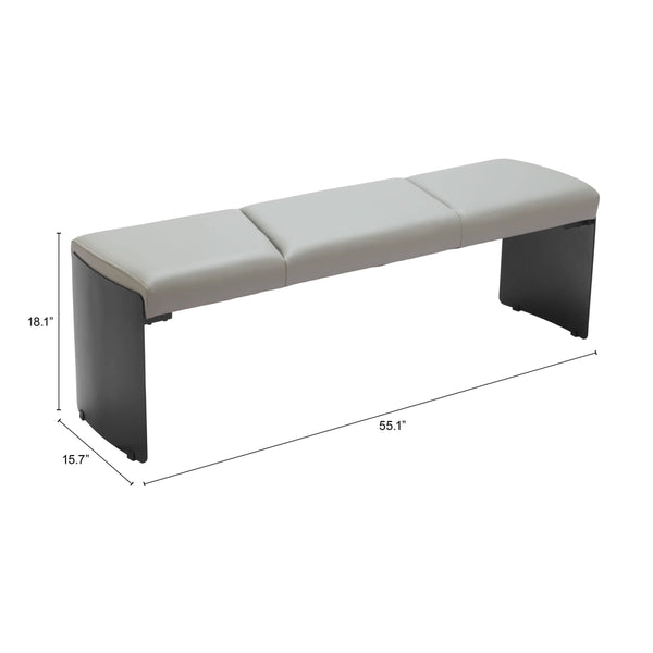 Home Fashion Mur Bench Gray