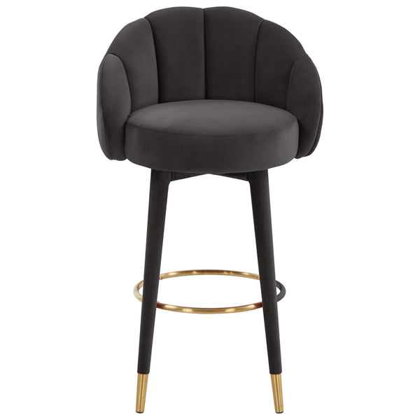 Home Fashion Myla Swivel Bar & Counter Stool Black