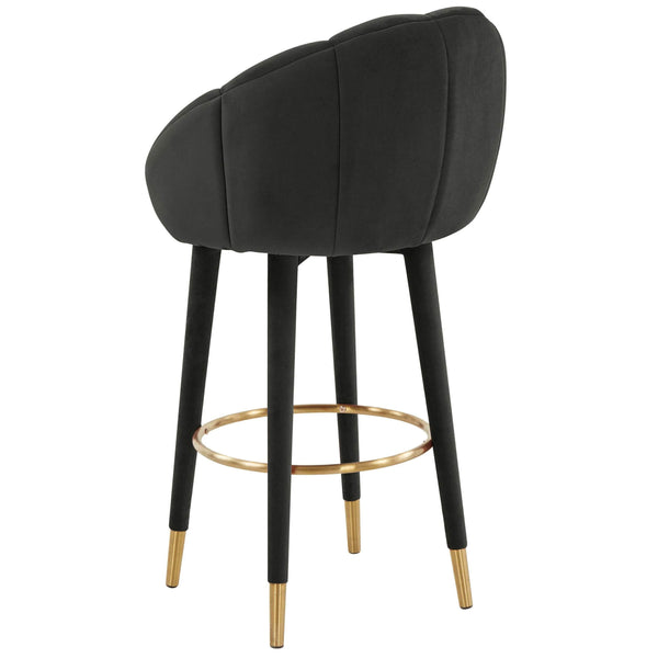 Home Fashion Myla Swivel Bar & Counter Stool Black