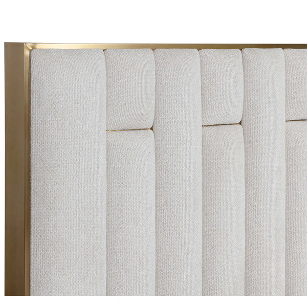 Home Fashion Nemu King Bed Rhea Light Barley