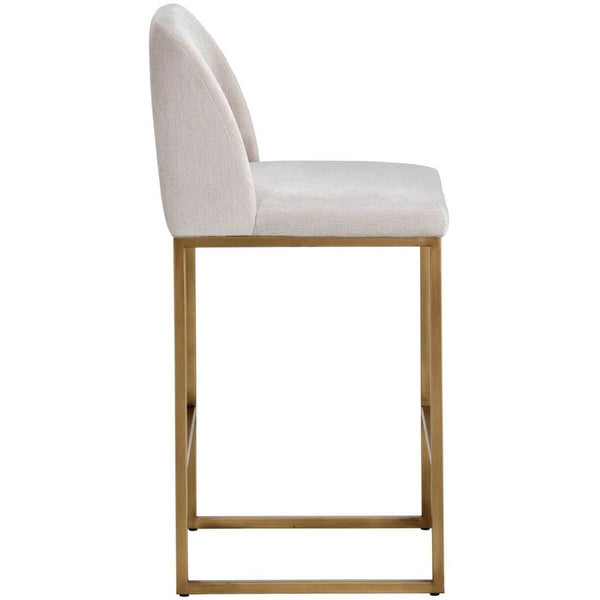 Home Fashion Nevin Counter Stool Polo Club Muslin