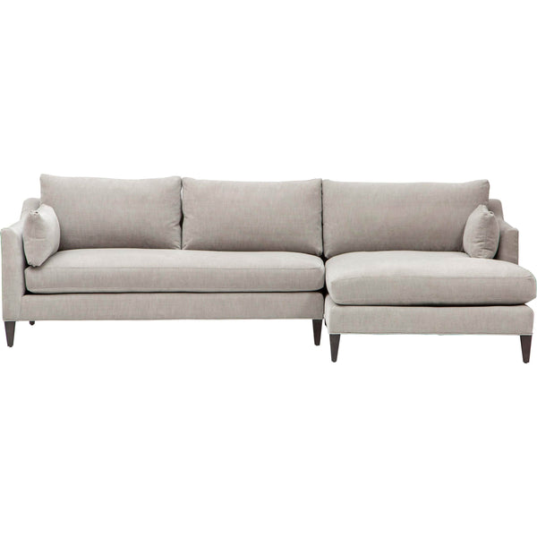 Home Fashion Nicolas Sectional Vino Silver