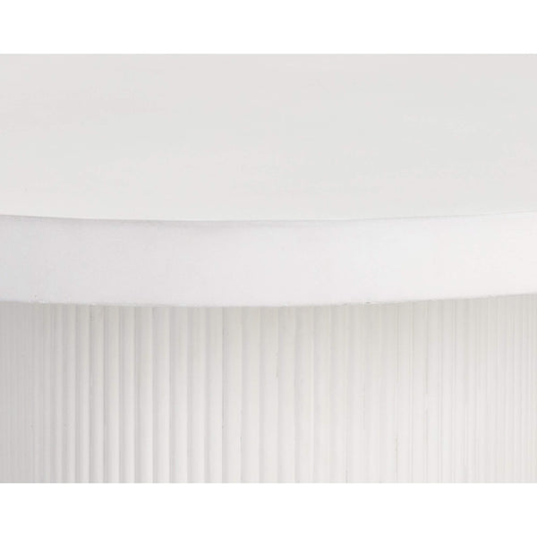 Home Fashion Nicolette 55" Round Dining Table White