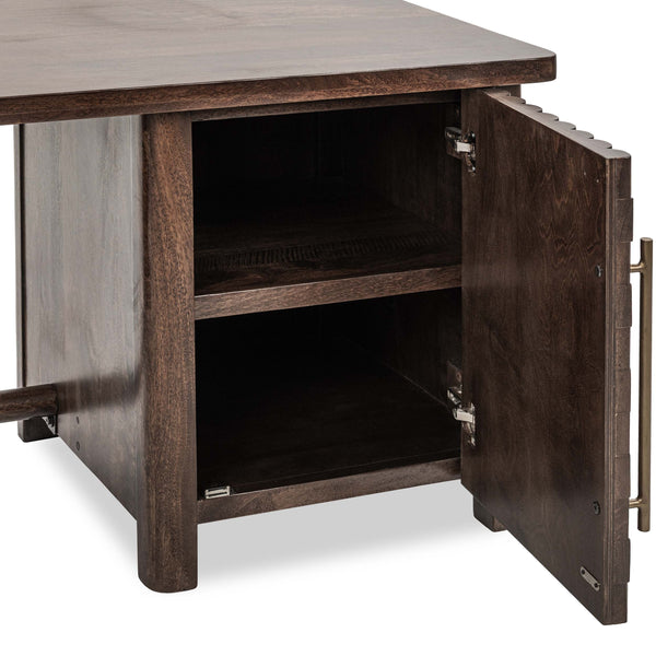Home Fashion Norwood Desk Bark Brown
