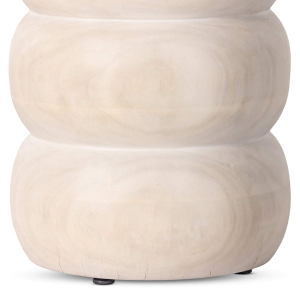 Home Fashion Pagoda End Table Ivory By Four Hands