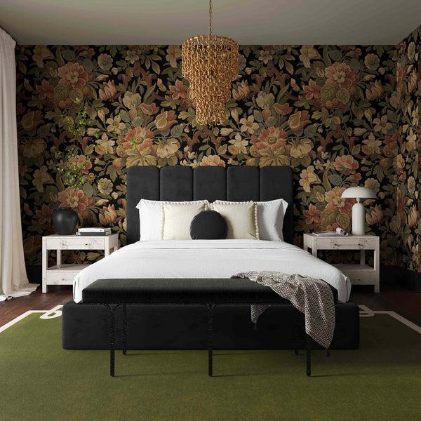 Home Fashion Palani Bed Black