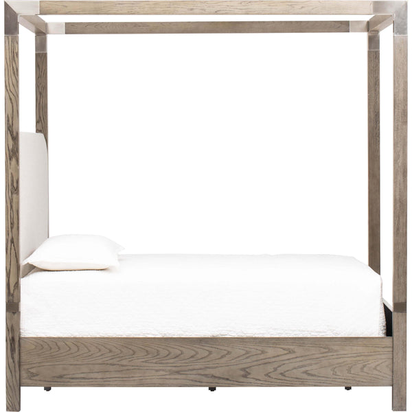 Home Fashion Palma Upholstered Canopy King Bed