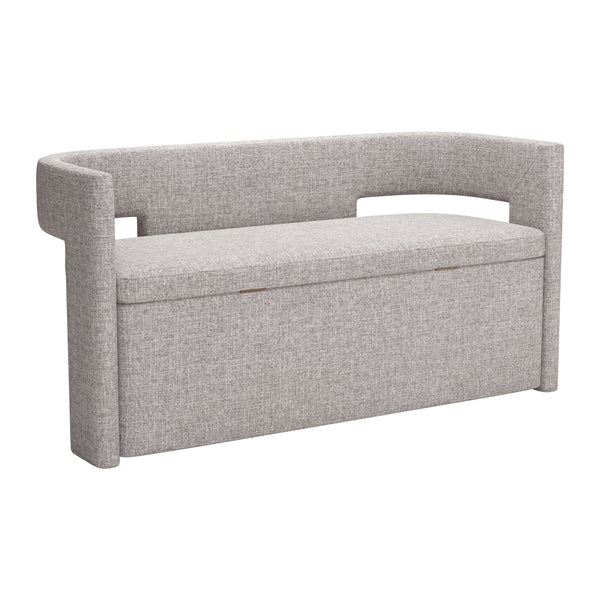 home fashion Papua Storage Bench Gray