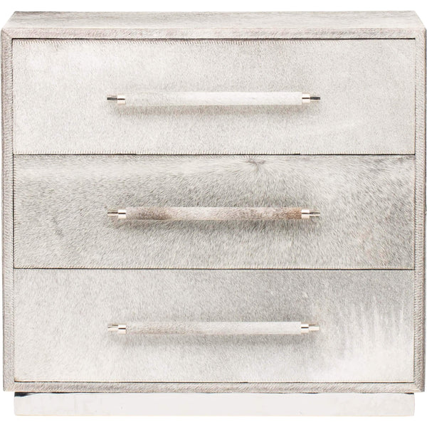 Home Fashion Parkin Cowhide Nightstand