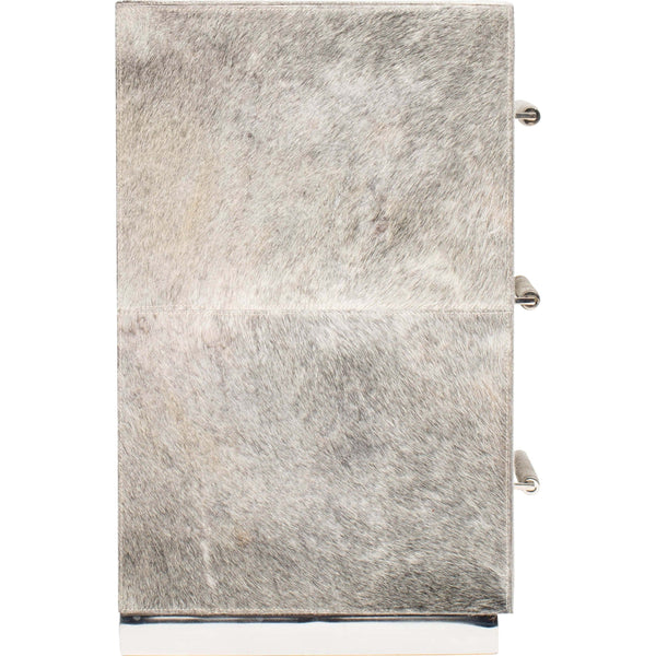 Home Fashion Parkin Cowhide Nightstand