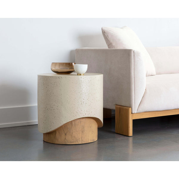 Home Fashion Patras End Table Cream