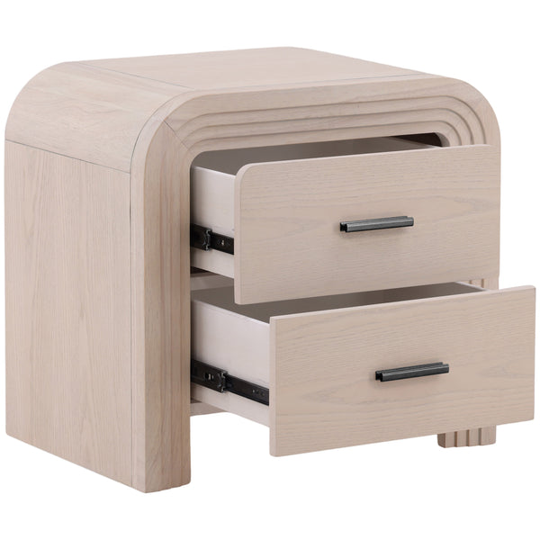 Home Fashion Portland Nightstand Bleach Natural