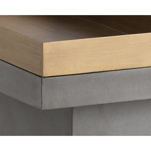 Home Fashion Quill Rectangular Coffee Table Grey