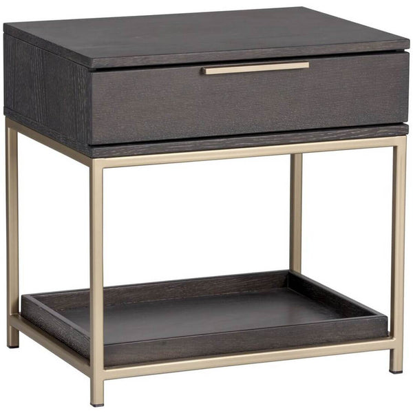 home fashion Rebel Nightstand Charcoal Grey