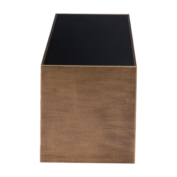 Home Fashion Reed Coffee Table Brass