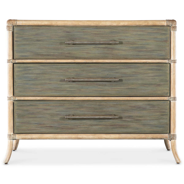 Home Fashion Retreat Pole Rattan Chest Seagrass