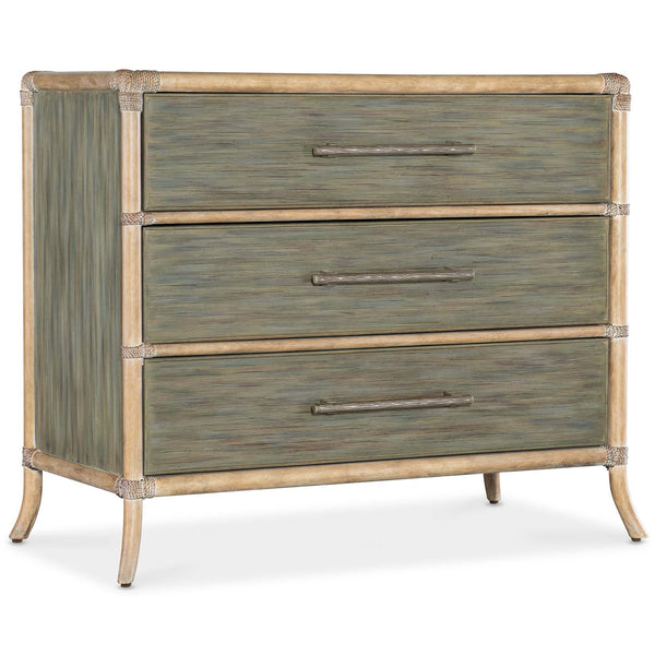 home fashion Retreat Pole Rattan Chest Seagrass