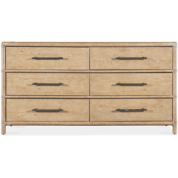 Home Fashion Retreat Pole Rattan Dresser Dune