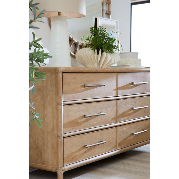 Home Fashion Retreat Pole Rattan Dresser Dune