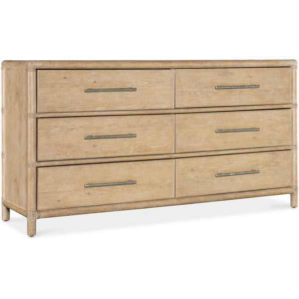 home fashion Retreat Pole Rattan Dresser Dune