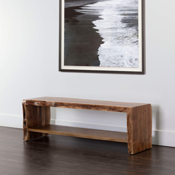 Home Fashion Ridge Bench Natural