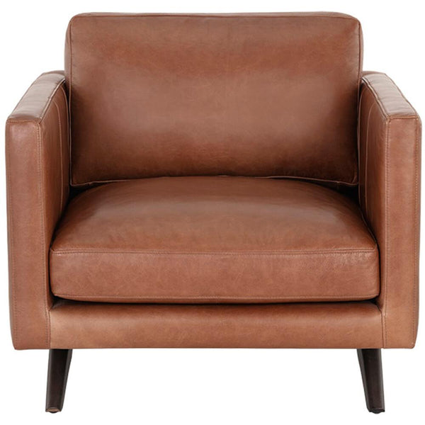 Home Fashion Rogers Leather Chair Shalimar Tobacco