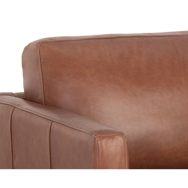 Home Fashion Rogers Leather Chair Shalimar Tobacco