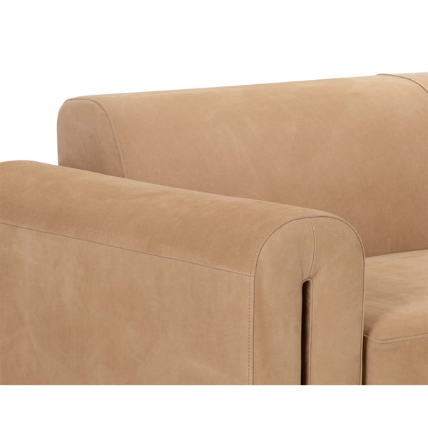 Home Fashion Romer Leather Sofa Nubuck Tan
